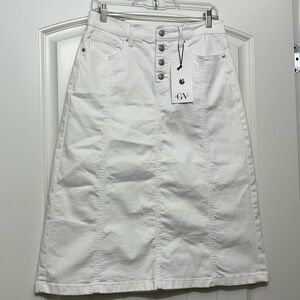 White Denim Women's Skirt